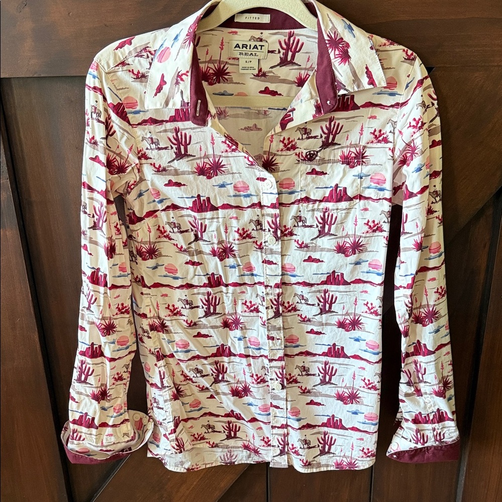Ariat Cactus Print Long-Sleeve Shirt